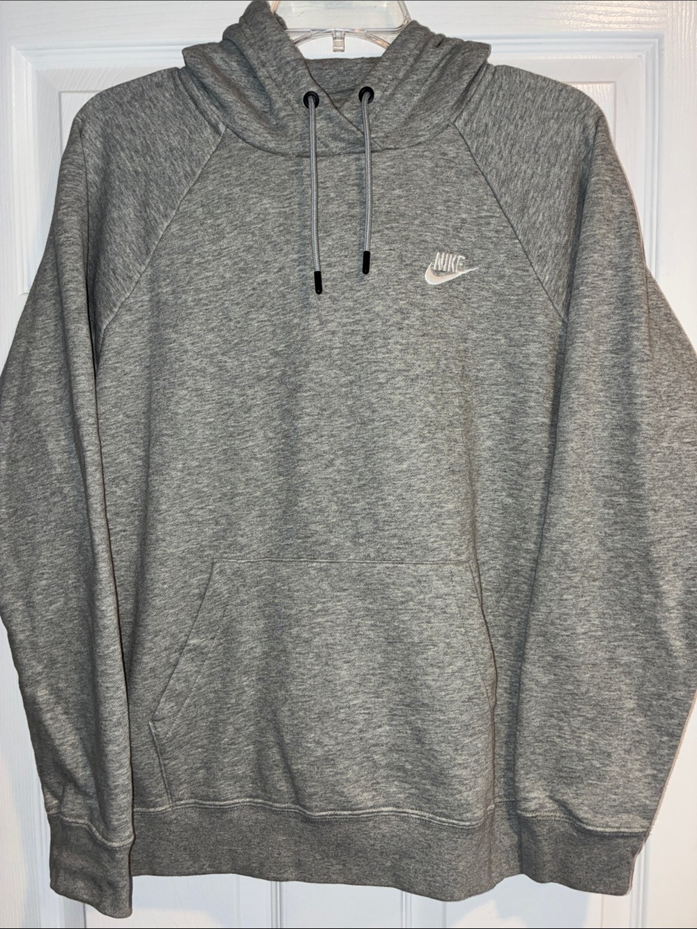 Nike Pullover Hoodie Sweatshirt, Heather Gray, Size Large that fits like Medium